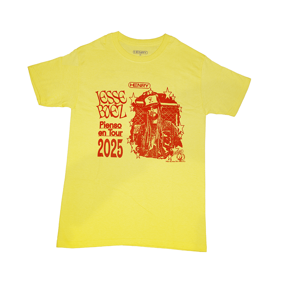 Playera Pienso en Tour Amarilla - BIGMINI