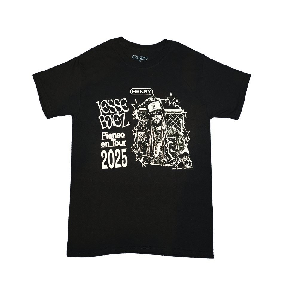 Playera Pienso en Tour Negra - BIGMINI